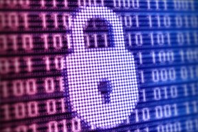 Cyber lock on binary code