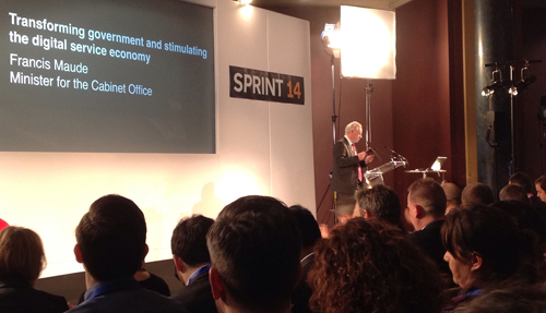 Cabinet Office Minister Francis Maude addresses Sprint 14
